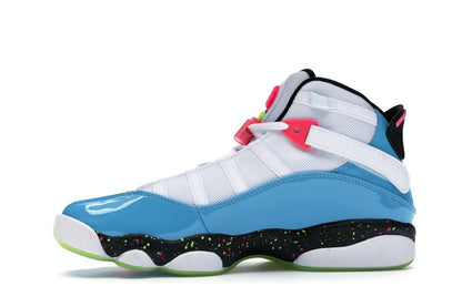 Jordan 6 Rings White Light Blue Fury Cyber