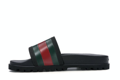 Gucci Web Slide Sandal Black