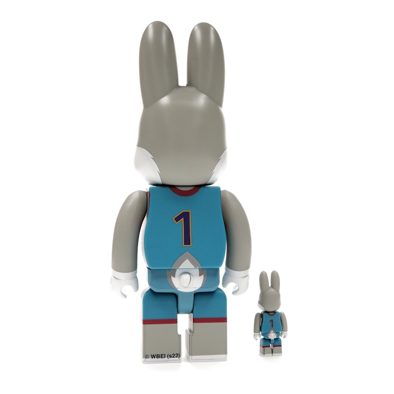 Bearbrick x Space Jam: A New Legacy Rabbrick Bugs Bunny 100% & 400% Set Grey
