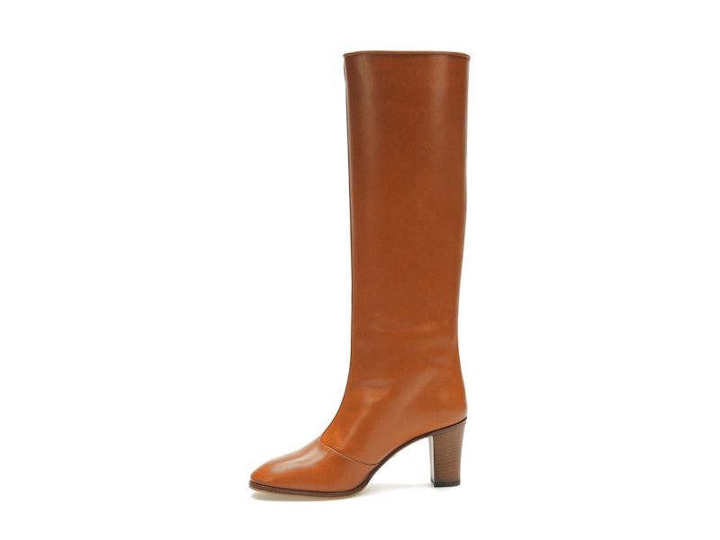 adidas x Gucci 73mm Knee-High Boots Cognac Leather