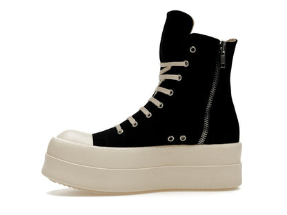 Rick Owens DRKSHDW Mega Bumper Canvas Sneaks Black Milk