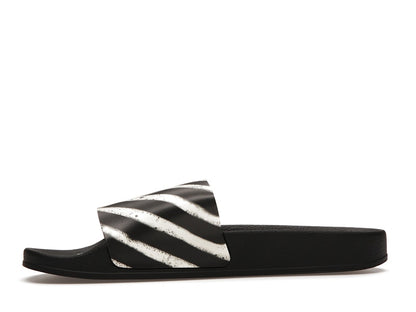 Off-White Spray Stripes Slides Black