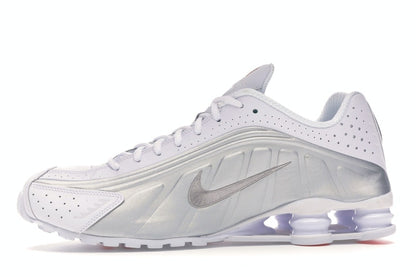 Nike Shox R4 White Metallic Silver