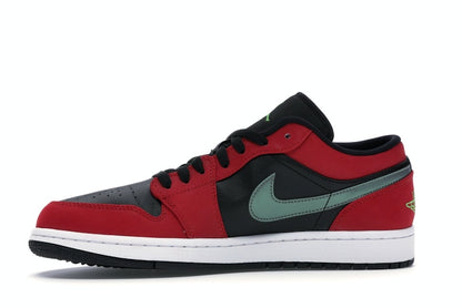 Jordan 1 Low Black Green Pulse Gym Red