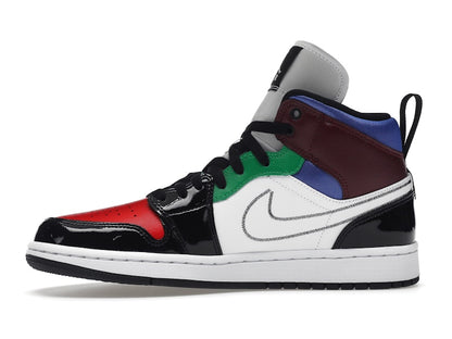 Jordan 1 Mid SE Black White Multi-Color (Women's)