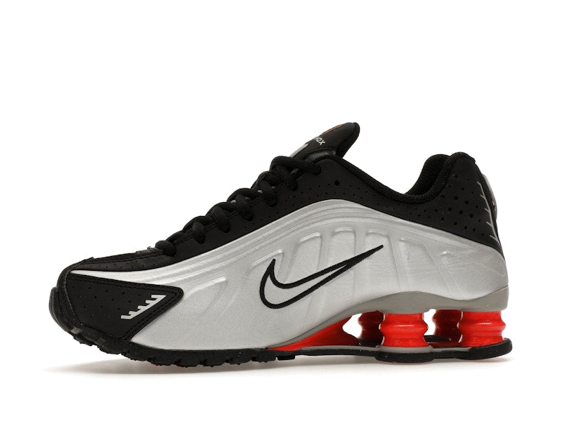 Nike Shox R4 Metallic Silver Black Picante Red (GS)