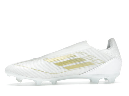 adidas F50 League Laceless Firm/Multi-Ground Cloud White Gold Metallic