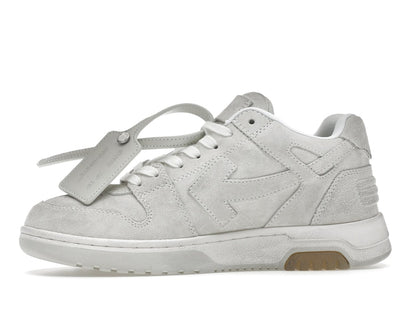OFF-WHITE Out Of Office OOO Low Tops Vintage Suede Destressed White
