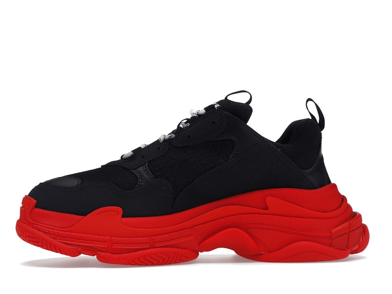 Balenciaga Triple S Black Red Sole