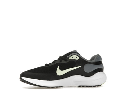 Nike Revolution 7 Black Smoke Grey White Barely Volt (GS)