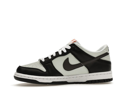 Nike Dunk Low Black Bright Mandarin Mini Swoosh (GS)