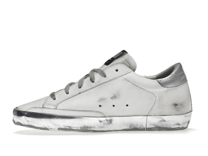 Golden Goose Super-Star White Silver Sparkle (Women's)