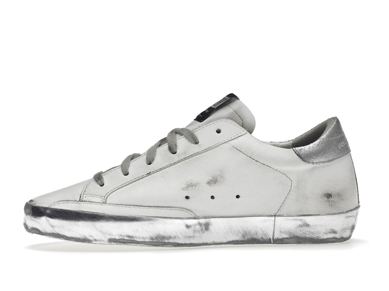 Golden Goose Super-Star White Silver Sparkle (Women's)