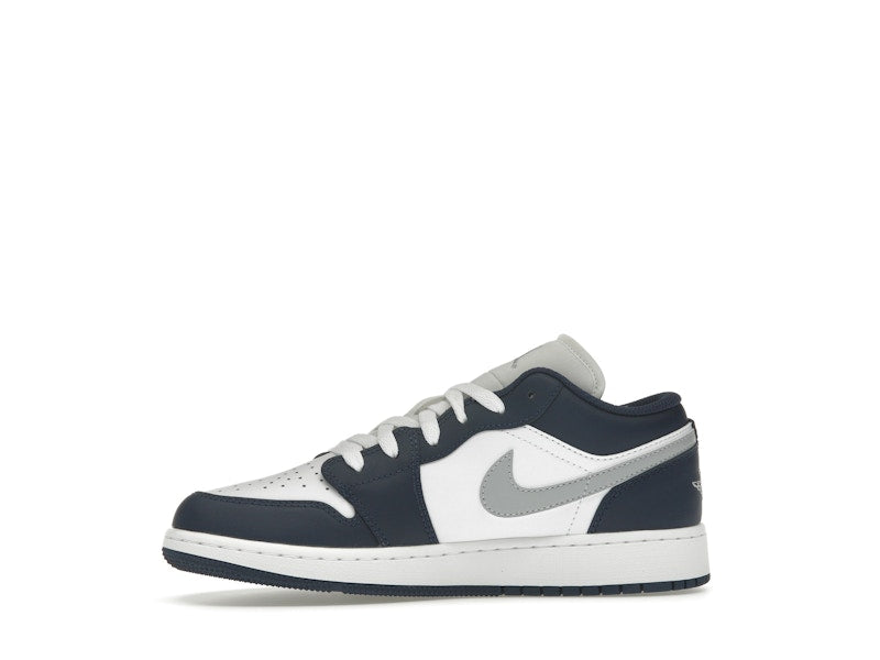 Jordan 1 Low Midnight Navy Wolf Grey (GS)
