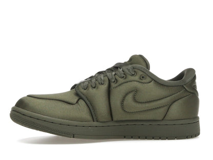 Jordan 1 Low Method of Make Satin Medium Olive (Women's)