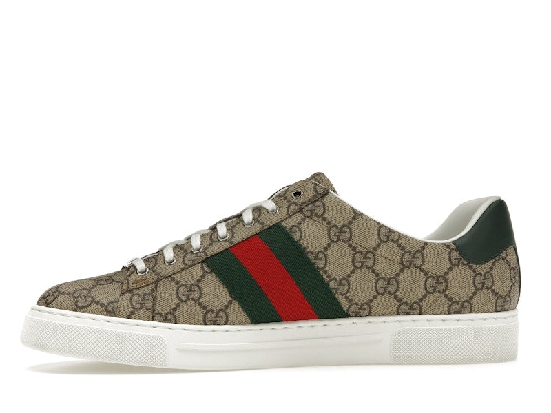 Gucci Ace Web Beige Ebony