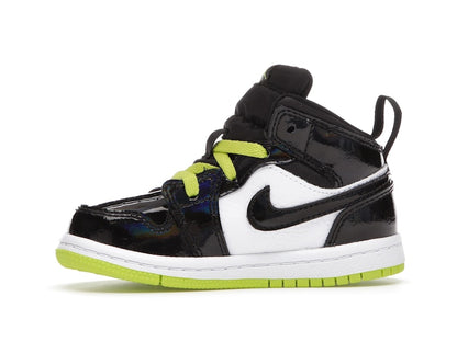 Jordan 1 Mid Black Cyber Mystic Green (TD)