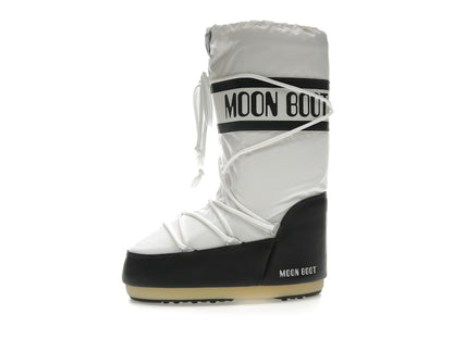 Moon Boot Icon Nylon Boot Black White