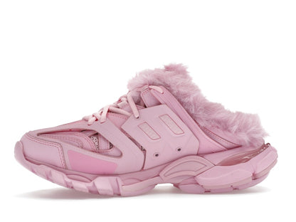 Balenciaga Track Mule Pink Faux Fur (Women's)