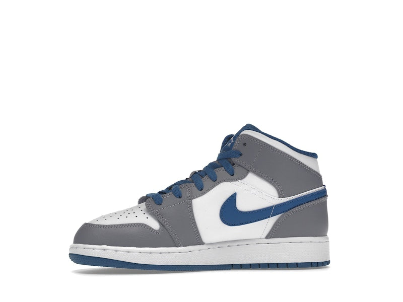Jordan 1 Mid True Blue Cement (GS)