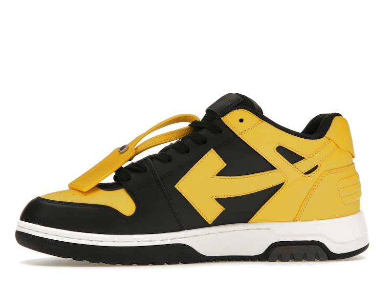 OFF-WHITE Out Of Office OOO Low Tops Black Yellow