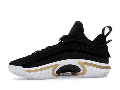 Jordan 36 Low PF Black Gold (White Sole)