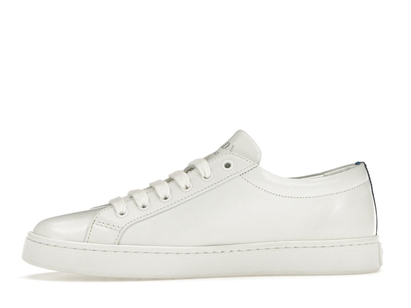 Prada Court Sneaker White Blue Leather (Women's)