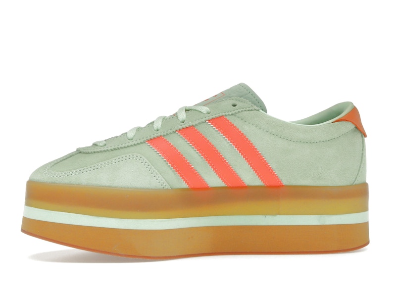 adidas Gazelle Stack Semi Green Spark Solar Orange Gum (Women's)