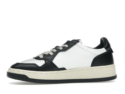 Autry Medalist Leather Low White Black (Women's)