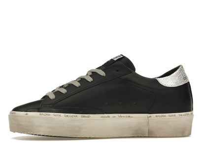 Golden Goose Hi-Star Black Silver (Women's)