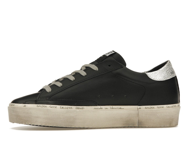 Golden Goose Hi-Star Black Silver (Women's)