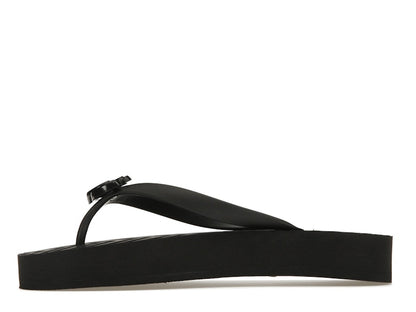 Gucci Chevron Thong Sandal Black Rubber