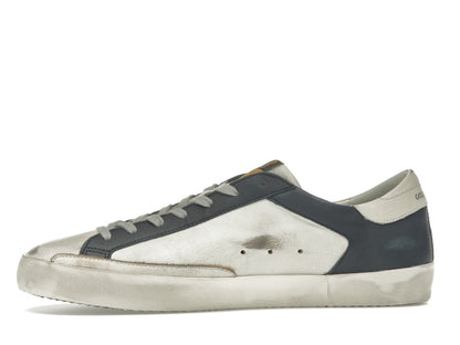 Golden Goose Super Star White Dark Blue Gun Metal