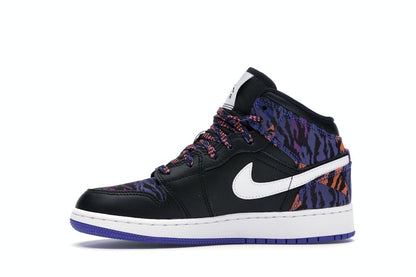 Jordan 1 Mid Multi-Color Tiger Stripe (GS)