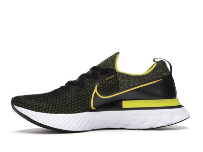 Nike React Infinity Run Flyknit Black Sonic Yellow