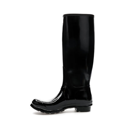 Hunter Original Tall Gloss Rain Boots Black (Women's)
