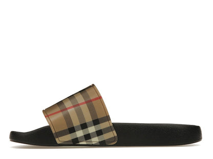 Burberry Check Print Slides Archive Beige (Women's)