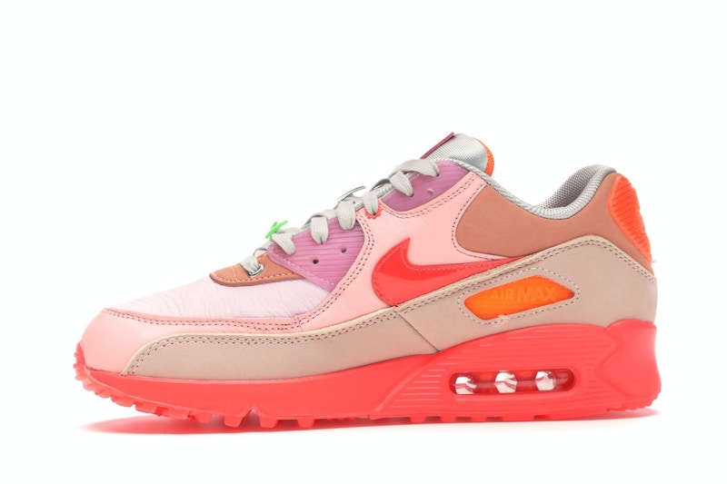 Nike Air Max 90 PRM Platinum Crimson/Bright Purple (Women's)