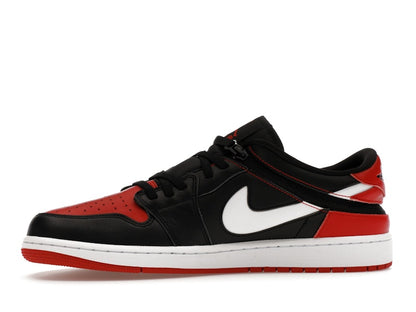 Jordan 1 Low FlyEase Black White Gym Red