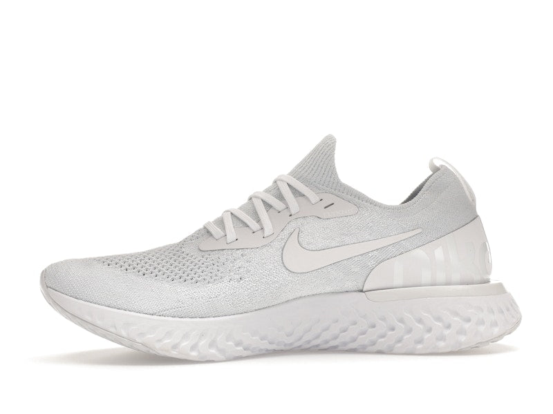 Nike Epic React Flyknit True White