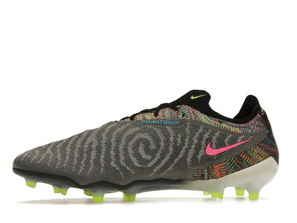 Nike Gripknit Phantom GX Elite Fusion FG Black White Blue Glow Volt