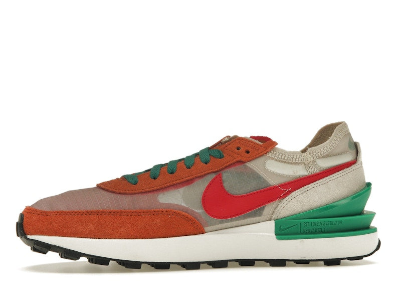 Nike Waffle One Burnt Sunrise Light Orewood Brown Malachite Mystic Hibiscus (Women's)