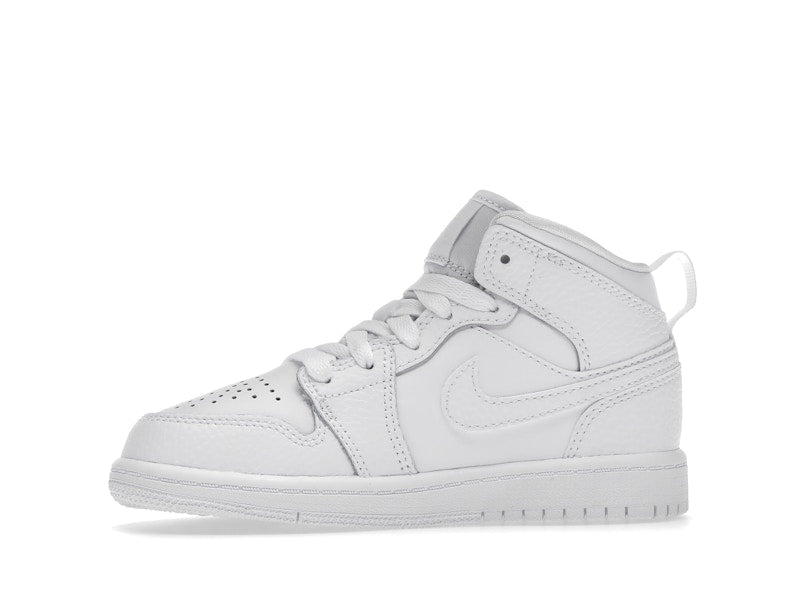Jordan 1 Mid Triple White (2021) (PS)
