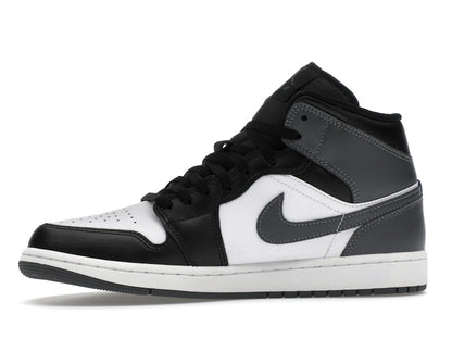 Jordan 1 Mid Black White Iron Grey