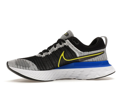 Nike React Infinity Run Flyknit 2 Black White Racer Blue Cyber