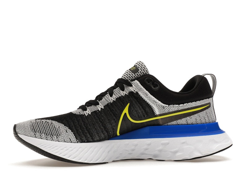 Nike React Infinity Run Flyknit 2 Black White Racer Blue Cyber