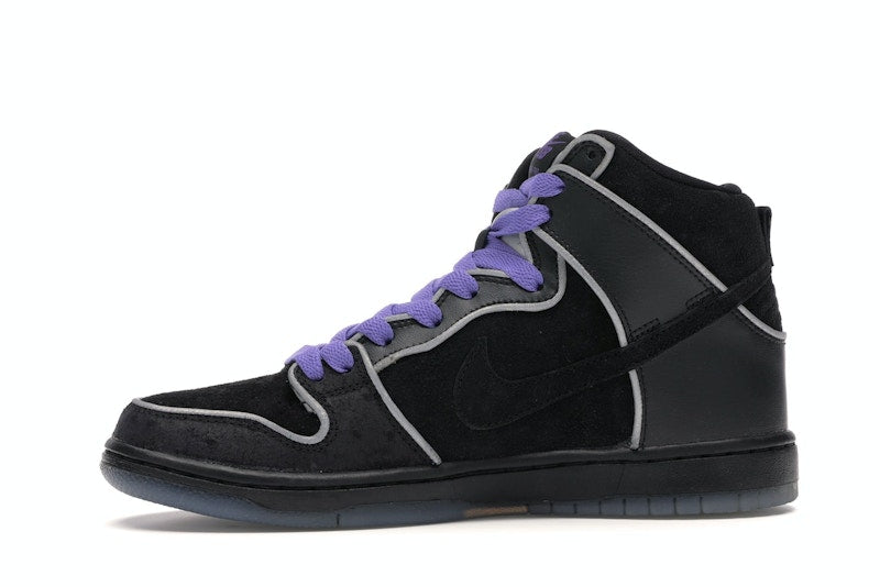 Nike SB Dunk High Black Purple Box