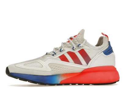 adidas ZX 2K Boost White Solar Red Blue