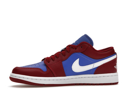 Jordan 1 Low Pomegranate Medium Blue (Women's)
