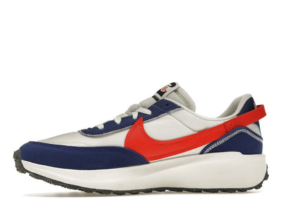 Nike Waffle Debut Swoosh Habanero Red Old Royal